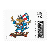 Uncle Sam Skateboarding postage