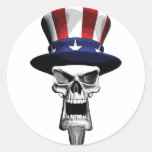 Uncle Sam Skull Stickers