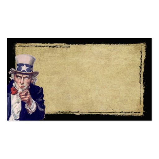 Uncle Sam & Tan- Prim Biz Cards Business Card Template