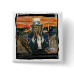 Uncle Sam The Scream by Yes Politics Suck Buttons