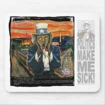 Uncle Sam The Scream by Yes Politics Suck mousepads