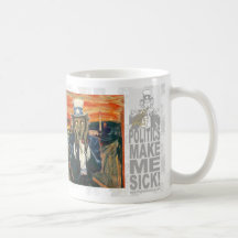 Uncle Sam The Scream Coffee Mug