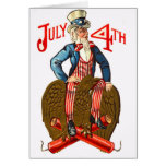 Uncle Sam USA Flag 4th of July Patriotic Vintage cards