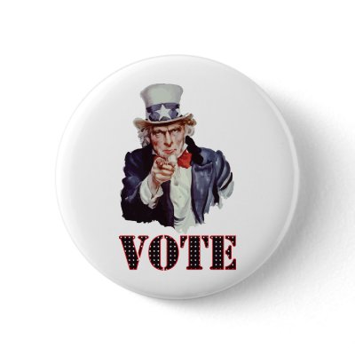 Uncle-Sam---Vote Pins by voteelection2008