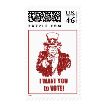 Uncle Sam Vote stamps