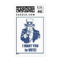 Uncle Sam Vote stamps