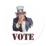 Uncle-Sam---Vote Stickers