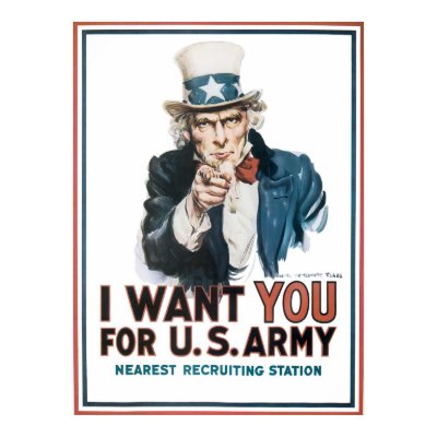 Uncle Sam Wants You Poster by worldwar2gifts
