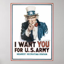 Uncle Sam Wants You Poster