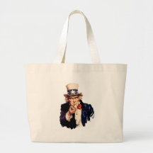 Uncle Sam Wants You! Tote Bags