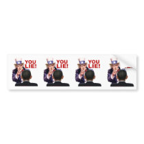 Uncle Sam You Lie Bumper Stickers