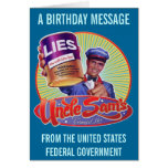 Uncle Sam's Canned Lies Greeting Cards