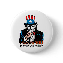 Uncle V Occupy Wall Street Buttons