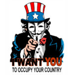 Uncle V Occupy Wall Street t-shirts