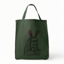 Uncle Vlad with bunny ears bags