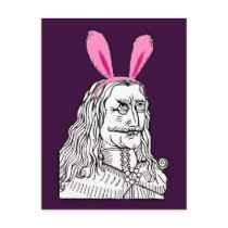 Uncle Vlad with bunny ears postcards