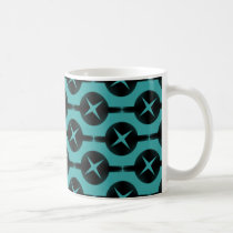 Uncommon Circles Mug, Turquoise mugs