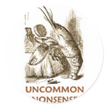 Uncommon Nonsense (Lobster Quadrille Wonderland) Round Stickers