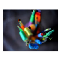 Uncommonly Beautiful postcard (paintbrushes) postcards