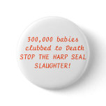 Unconditional Love Harp Seal buttons