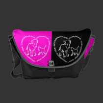 Unconditional Love messenger bags