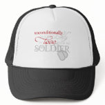 Unconditionally In Love With My Soldier hats