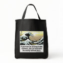 Unconquerable Calmness Grocery Bag by zen_baptist Unconquerable Calmness Grocery Bag