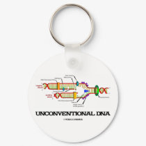 Unconventional DNA (DNA Replication Humor) keychains by wordsunwords Unconventional DNA (DNA Replication Humor) keychains