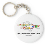 Unconventional DNA (DNA Replication Humor) Keychains