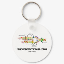 Unconventional DNA (DNA Replication Humor) keychains by wordsunwords Unconventional DNA (DNA Replication Humor) keychains