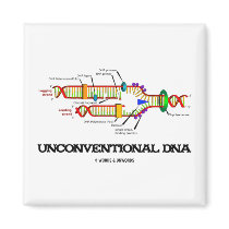 Unconventional DNA (DNA Replication Humor) magnets by wordsunwords Unconventional DNA (DNA Replication Humor) magnets