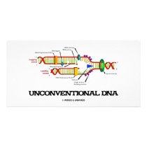 Unconventional DNA (DNA Replication Humor) photo cards by wordsunwords Unconventional DNA (DNA Replication Humor) photo cards