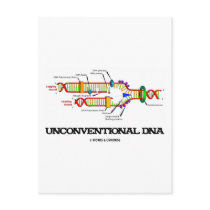 Unconventional DNA (DNA Replication Humor) postcards