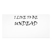 Undead Customized Photo Card