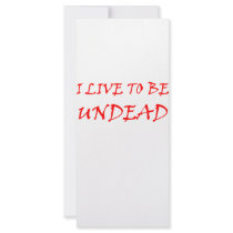Undead (red) rack cards