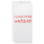Undead (red) rack card