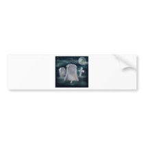 Undead skeleton hand grave bumper sticker