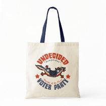 Undecided Voter Party Mascot Tote Bags