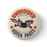 Undecided Voter Party Mascot Pinback Button