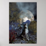 Under A Howling Moon Print