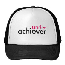 Under Achiever (the pink lazy) Trucker Hats