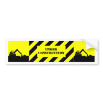 under construction bumper stickers by pastormullins under construction bumper stickers