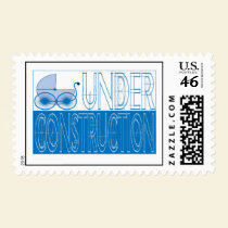 Under Construction Postage Stamp