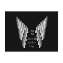 Under Gods Wings Poster postcards