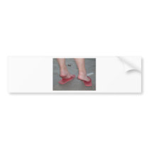 UNDER MY SOLES BUMPER STICKER