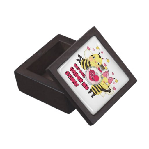 Under My Sting Funny Valentine Bees Premium Gift Boxes