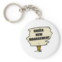 Under New Management Keychain