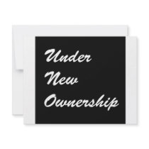 Under New Ownership invitations