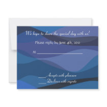 Under Stars Wedding Invitation Beach Reply