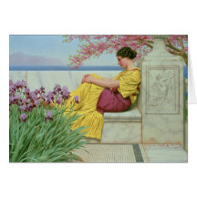 Under the Blossom that Hangs on the Bough, 1917 Greeting Card
